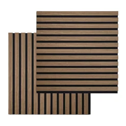 Akustikpanel i røget egetræsfiner 520x520x18 mm