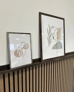 Akustikpanel i røget egetræsfiner 1200x520x18 mm