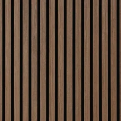 Akustikpanel i røget egetræsfiner 2600x520x18 mm