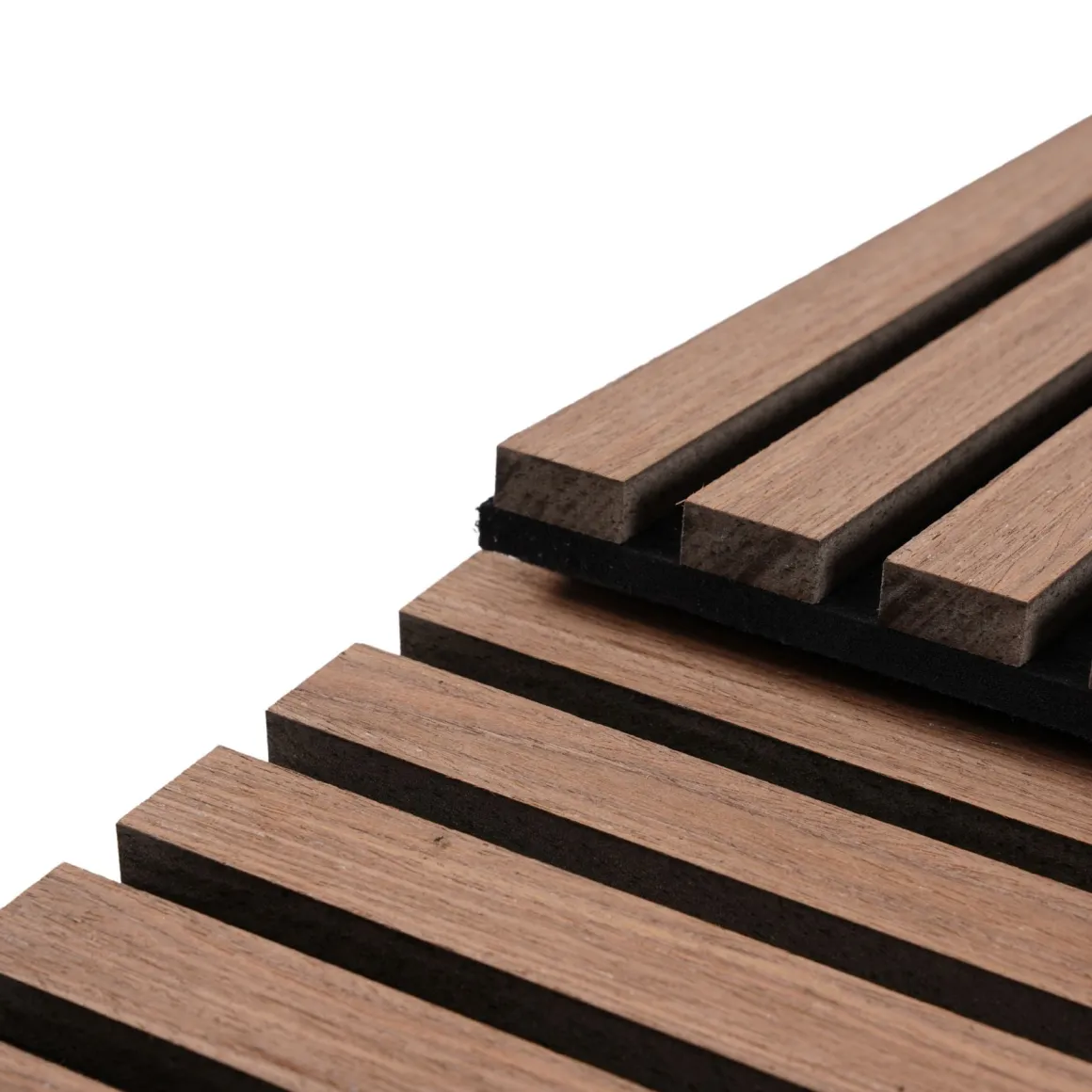 Akustikpanel i røget egetræsfiner 2600x520x18 mm
