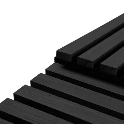 Akustikpanel i sort egetræsfiner 1200x520x18 mm