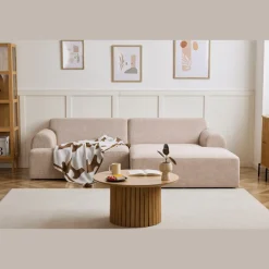 Arianna chaiselong sofa cream - Venstrevendt