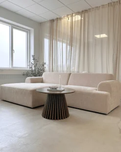 Arianna chaiselong sofa cream - Venstrevendt