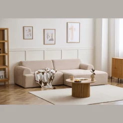 Arianna chaiselong sofa cream - Højrevendt