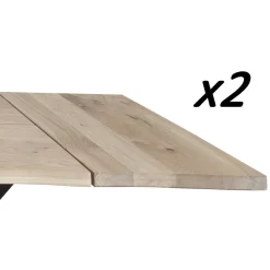 Aura - Tillægsplader til plankebord, 2 stk - Hvidolieret egetræ (Restparti)