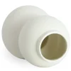 Becca bobleform keramik vase hvid 21 cm
