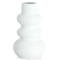 Billie keramik vase hvid 24 cm