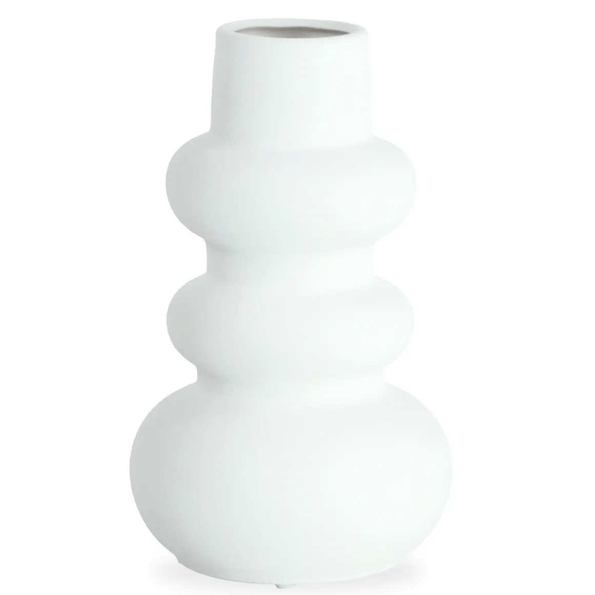 Billie keramik vase hvid 24 cm