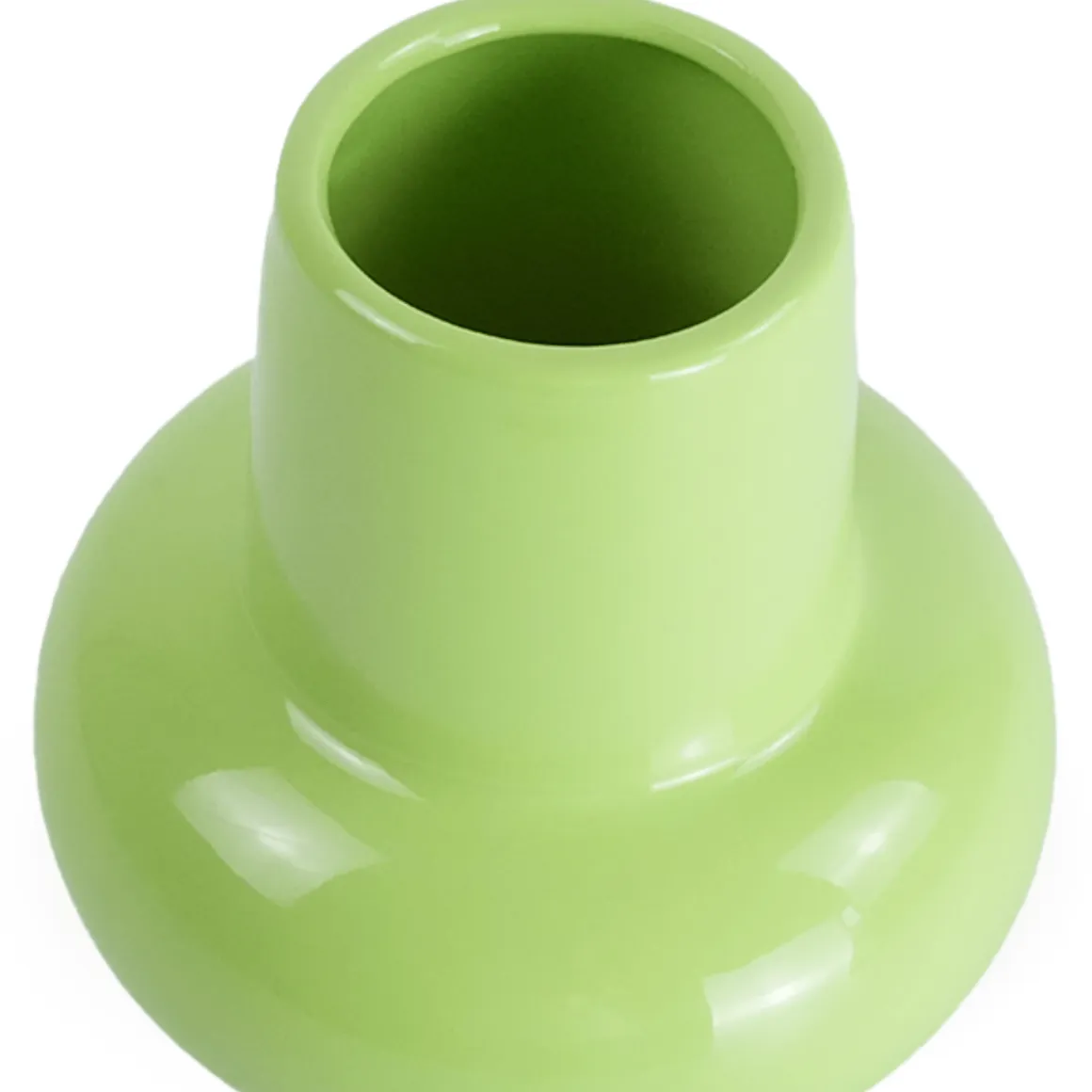Birka keramik vase grøn 15 cm