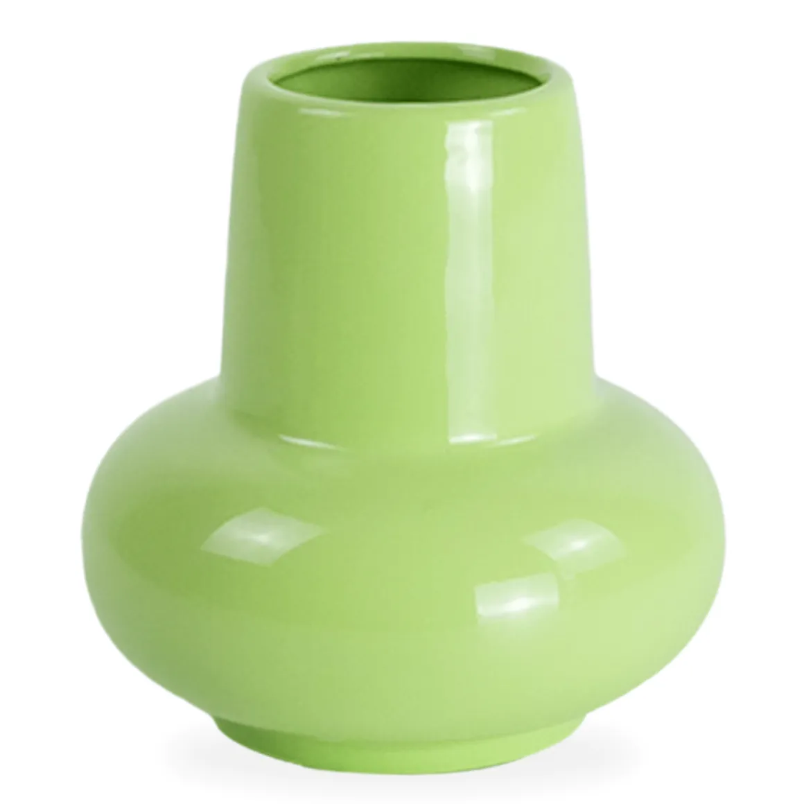 Birka keramik vase grøn 15 cm