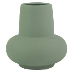 Birka keramik vase støvet grøn 15 cm