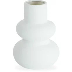 Bliss keramik vase hvid 19,5 cm