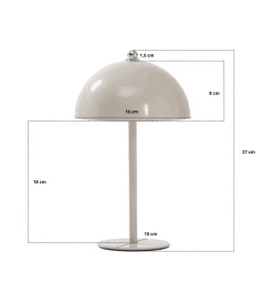 Bloom bordlampe Lyserød