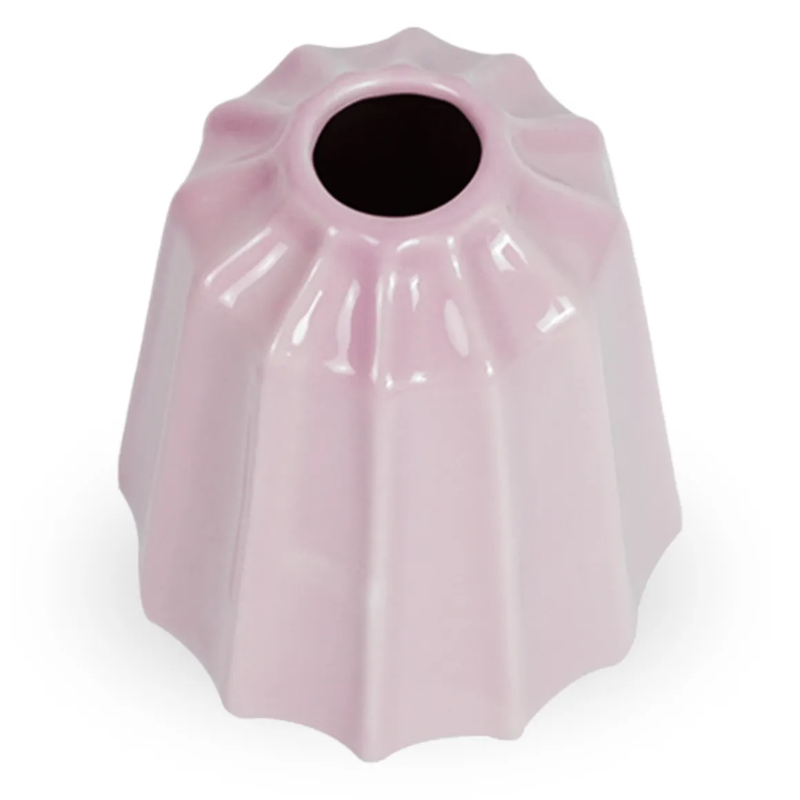 Caddi keramik vase lyserød 15 cm
