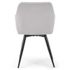 Carlo spisebordsstol - Beige polstret med drejefunktion 360 grader