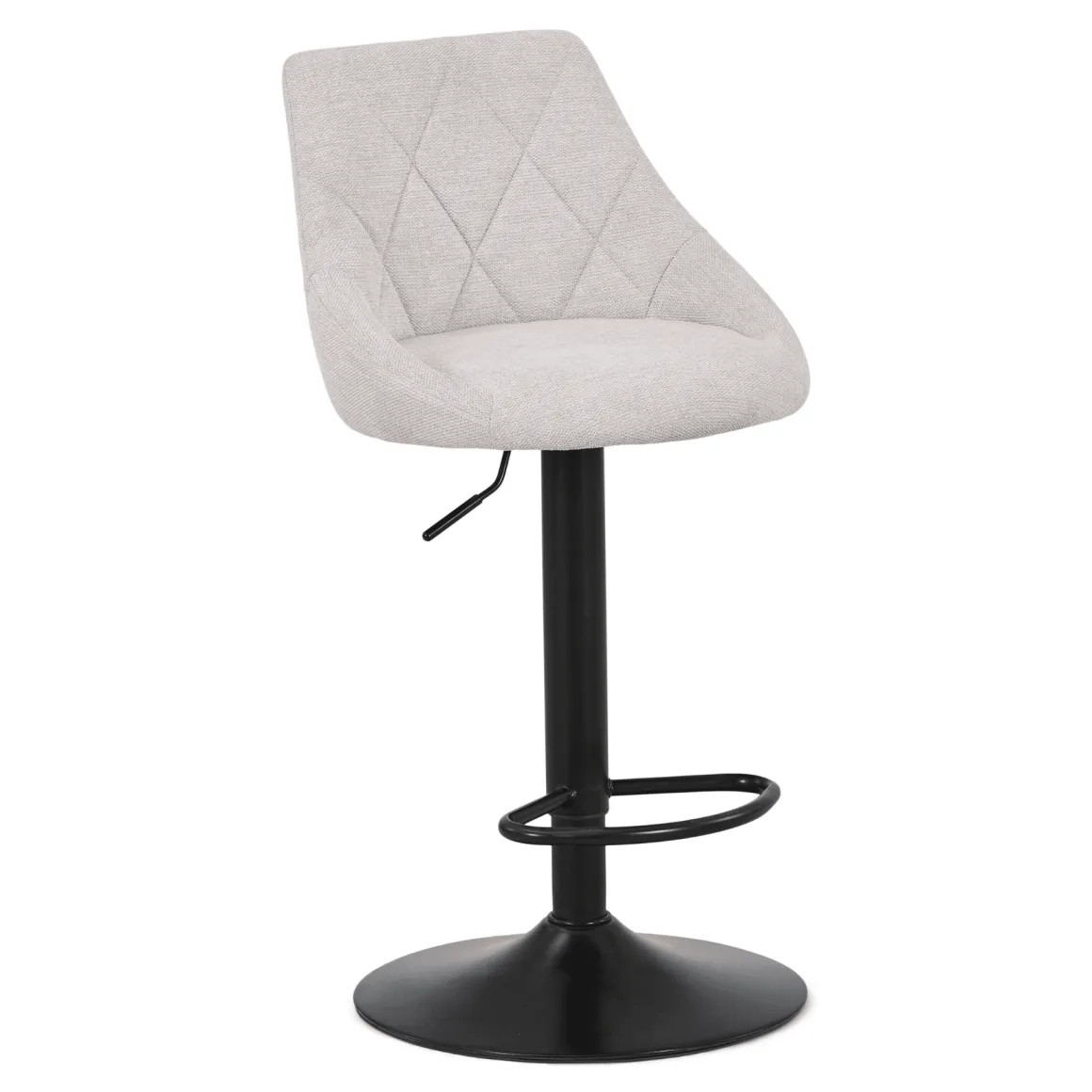 Cassie - beige justerbar barstol med drejefunktion 360 grader
