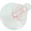 Chicka lysestage glas lyserød 21 cm