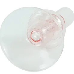 Chicka lysestage glas lyserød 21 cm