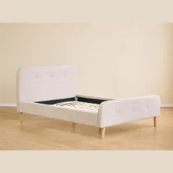 Christian sengeramme i beige 140x200 cm ekskl. sengelameller og madrasser
