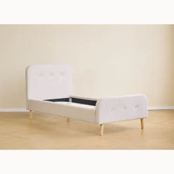 Christian sengeramme i beige 90x200 cm ekskl. sengelameller og madrasser
