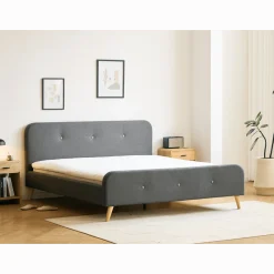 Christian sengeramme i grå 180x200 cm ekskl. sengelameller og madrasser
