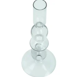 Cora glas lysestage grå 20 cm
