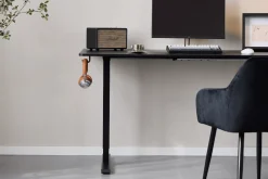 Damian hæve- og sænkebord skrivebord 160x80 cm i sort