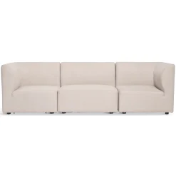 Emilia modulsofa i beige med 3 moduler L: 243 x D: 79 cm x H: 72 cm