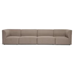 Emilia modulsofa i sand 4 moduler L: 328 X D: 79 X H: 72 cm
