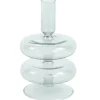 Fairy glas lysestage grå 15 cm