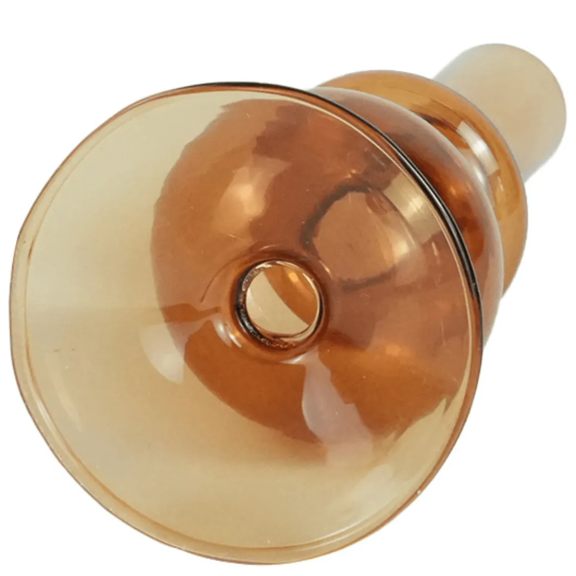 Fendi glas lysestage amber 15 cm