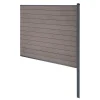 Finley komposithegn afslutningsmodul - H: 180 x L: 185 cm - Brun