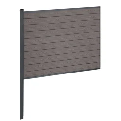Finley komposithegn midtermodul - H: 150 x L: 185 cm - Brun