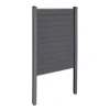 Finley komposithegn startmodul - H: 180 x L: 95 cm - Antracitgrå/sort