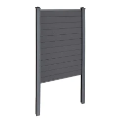 Finley komposithegn startmodul - H: 180 x L: 95 cm - Antracitgrå/sort