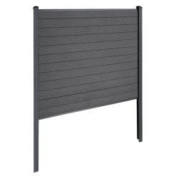Finley komposithegn startmodul - H: 180 x L: 185 cm - Antracitgrå/sort