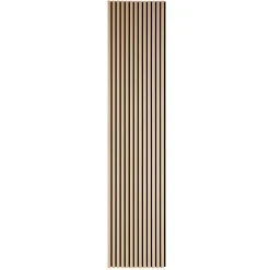Fleksibel akustikpanel i egetræsfiner 2600x520x18 mm