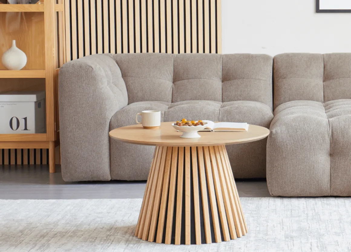 Fleksibel akustikpanel i egetræsfiner 1200x520x18 mm