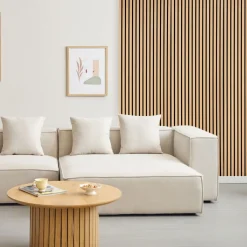 Fleksibel akustikpanel i egetræsfiner 2400x520x18 mm