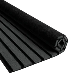 Fleksibel akustikpanel i sort egetræsfiner 1200x520x18 mm