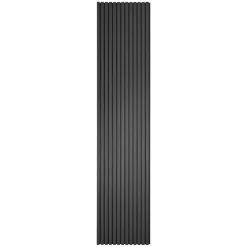 Fleksibel akustikpanel i sort egetræsfiner 2600x520x18 mm