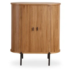 Florence jalousi skab med lameller i eg 70x40x85 cm