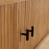 Florence jalousi tv-bord med lameller i eg 138x40x55 cm