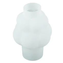 Foxy glas vase hvid 21 cm