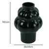 Foxy glas vase sort 21 cm