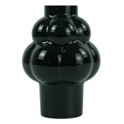 Foxy glas vase sort 21 cm