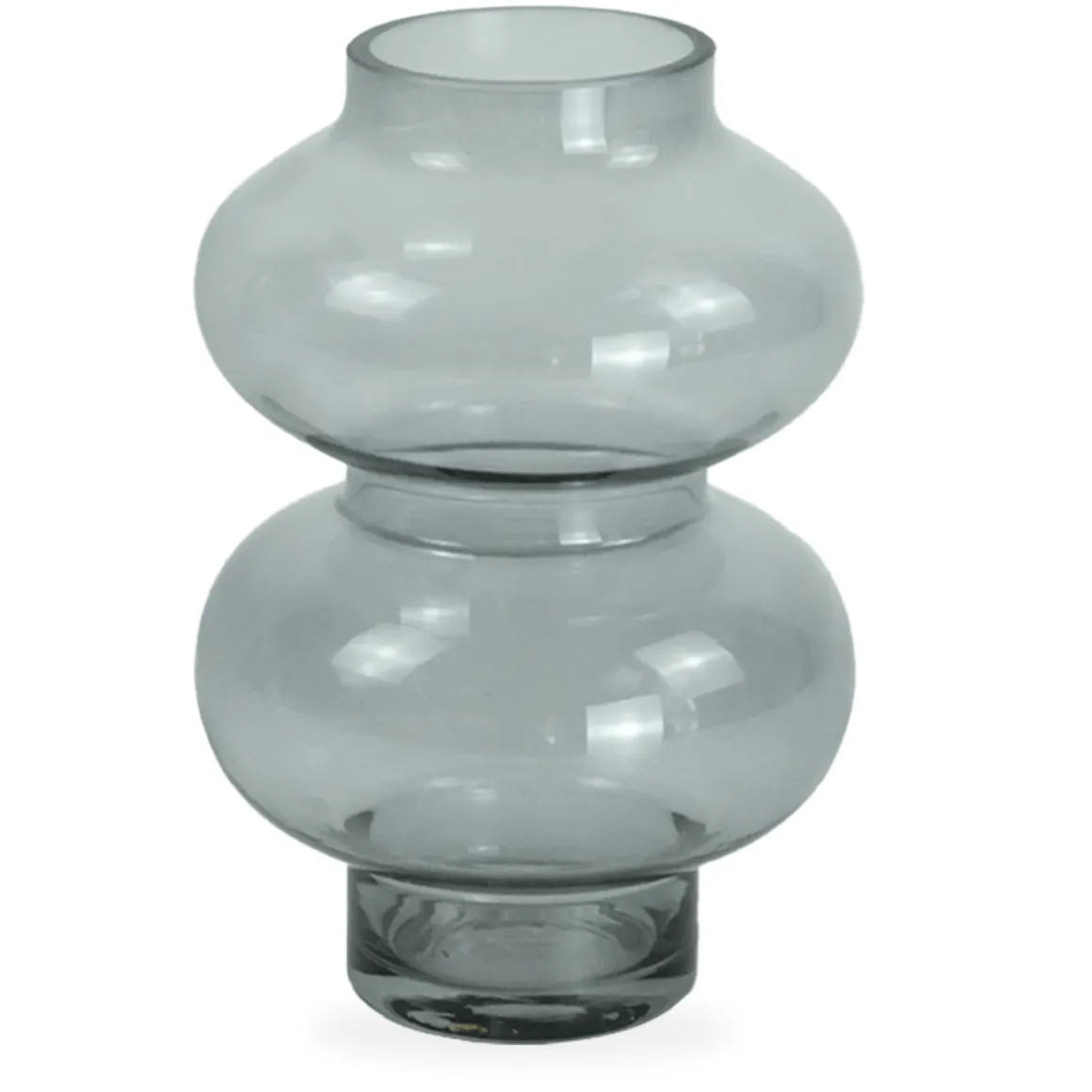 Gaia glasvase røget 21 cm