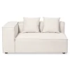 Hailey - Højrevendt chaiselong modulsofa i beige med 2 moduler L: 294 X D: 148 X H: 65 cm