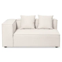 Hailey - Højrevendt chaiselong modulsofa i beige med 2 moduler L: 294 X D: 148 X H: 65 cm