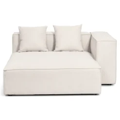 Hailey - Højrevendt chaiselong modulsofa i beige med 3 moduler L: 415 X D: 148 X H: 65 cm